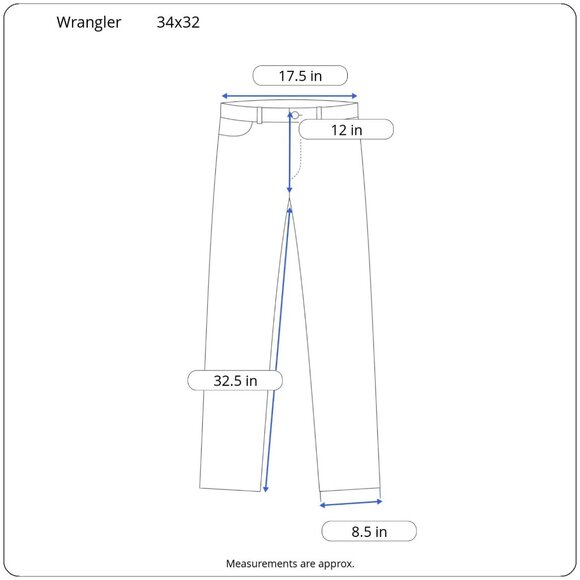 NEW Wrangler Authentics Jeans Black Straight Fit Denim Pants ZM200BK Size 34x32 - Picture 3 of 11